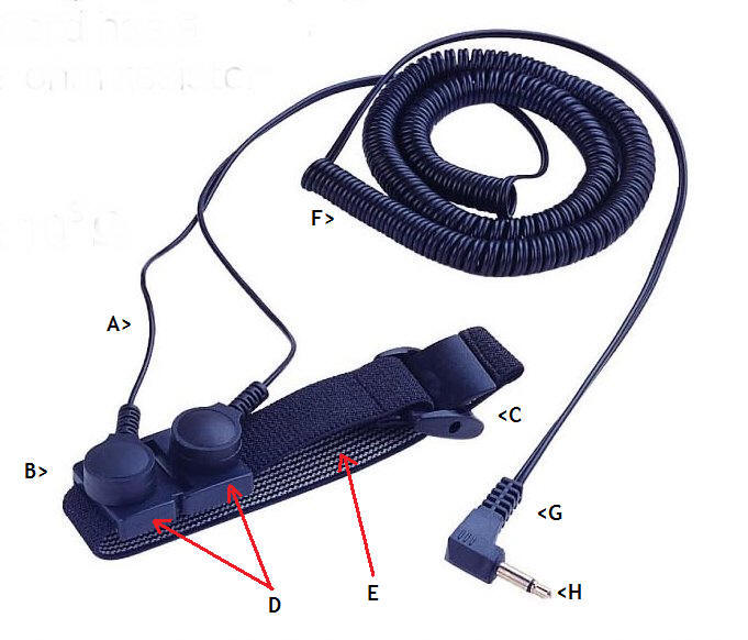 Compare cord to Desco 19862 DUAL 6, compare strap to 3M DWAFWS61M for use with 3m DWMONITOR1