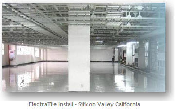 ElectraTile ESD Floor Tiles over Uited Electrically Conductive Flooring Adhesive