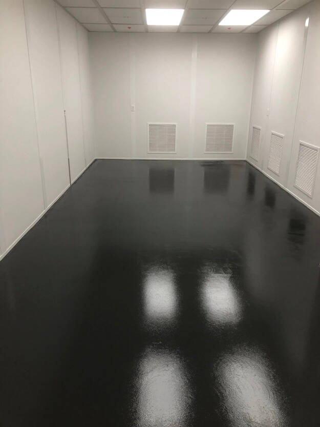 Black ESD Cleanroom Flooring