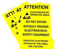 ESD warning Signs (attention esd sensitive area)