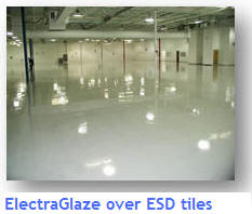 ElectraGlaze Anti Static Floor Finish over ESD Tiles