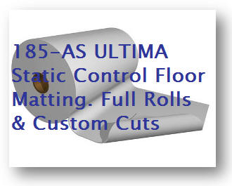 Static Dissipative Floor Mat, S20.20-2014 compliant to 97.2, up to 6 foot widths
