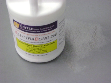 Apply ElectraBond to first coat of ESD Floor Paint
