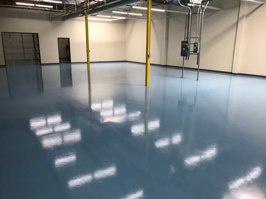 Blue ESD Floor