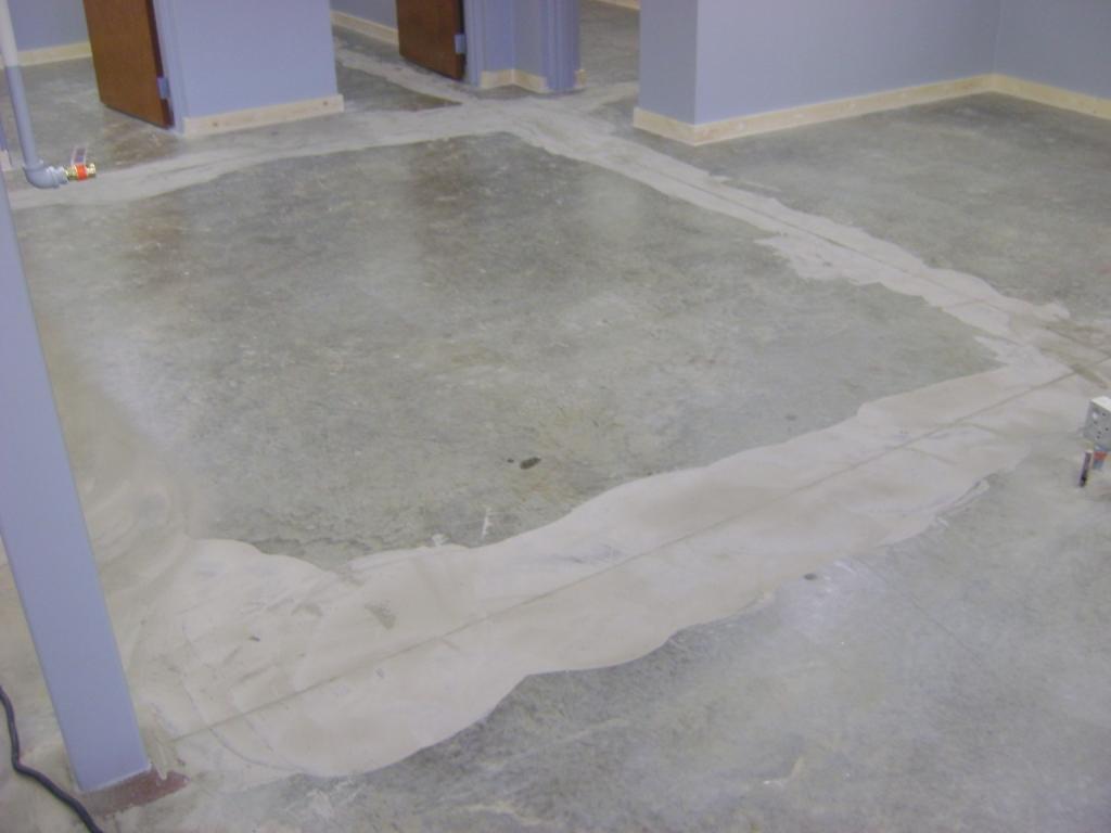 Skim coat and or fill imperfections in esd floor substrate