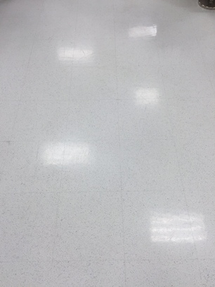 Before application of ESD Floor Wax
