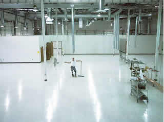 static control floor finish for standard tile