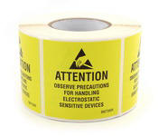 JEDC-14 Warning peel and stick labels